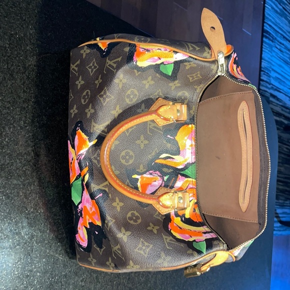 LIMITED EDITION Louis Vuitton Speedy Stephen Sprouse Roses Floral Damier Vernis - Picture 8 of 16